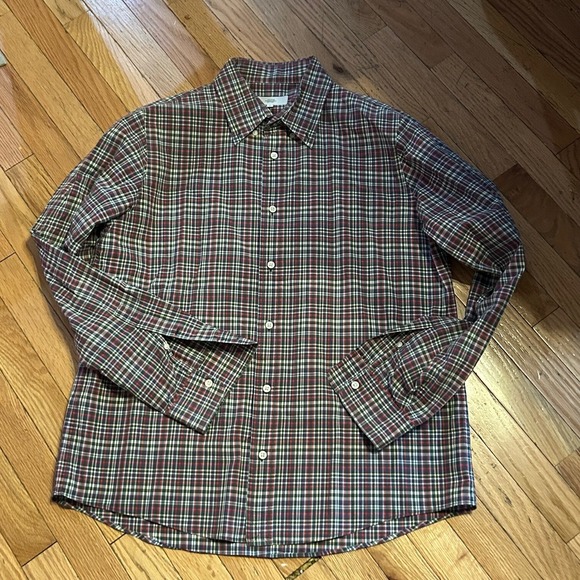 Jack Spade Bleeker Street Plaid Button Down Shirt Red Blue‎ Size XL - Picture 1 of 1